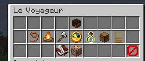 Menu du Voyageur